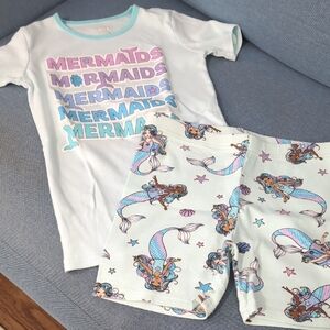 The Children's Place Mermaids Pajama Set - Blue and Pink